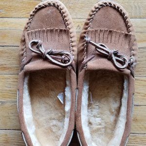 LL Bean Wicked Good Kiltie Moccasins Slippers 7